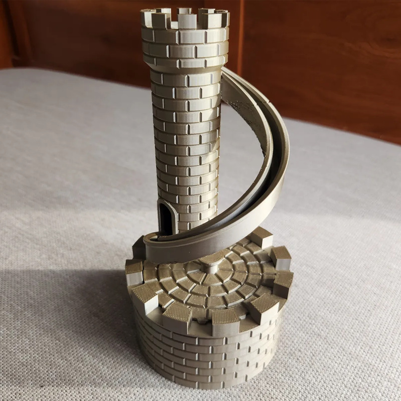 Board Game Catan - Castle Piggy Bank Dice Tower Dice