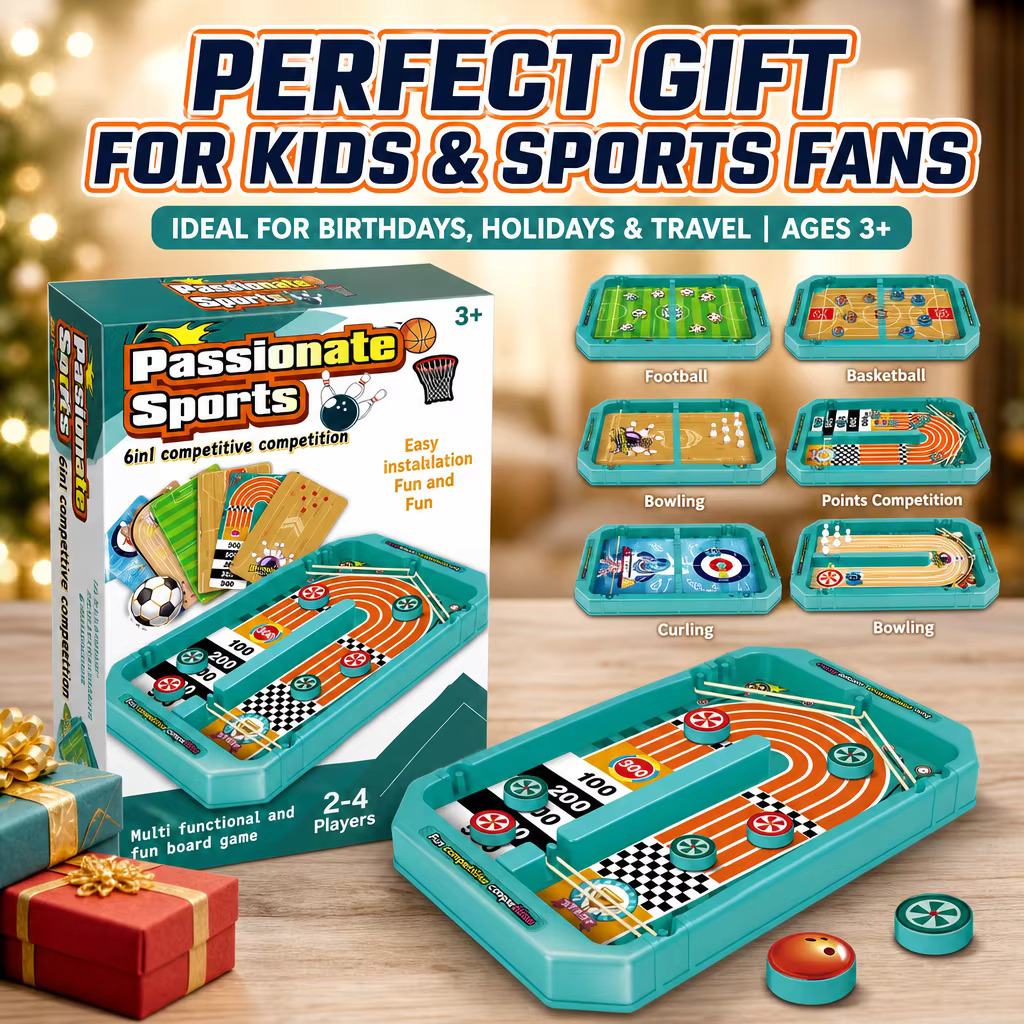 6-in-1 Tabletop Sports Board G - Board Game Live ulasan dan harga